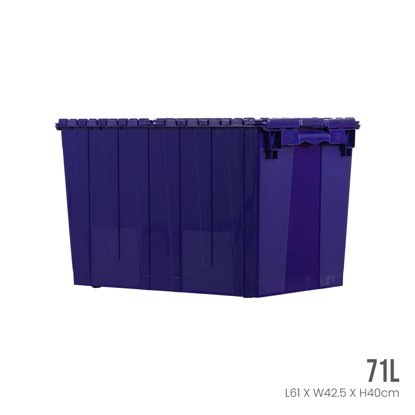 Heavy Duty Security Crate Container with Lock - ID4629 - Secure Storage for Valuables, Documents & Tools - Ideal for Home, Office & Travel Use