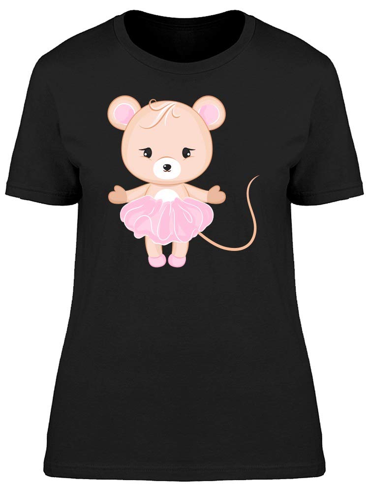 Cute Cartoon Mouse with Dress T-Shirt for Women - Casual & Fun Graphic Tee for Everyday Wear, Outings, and Gifts