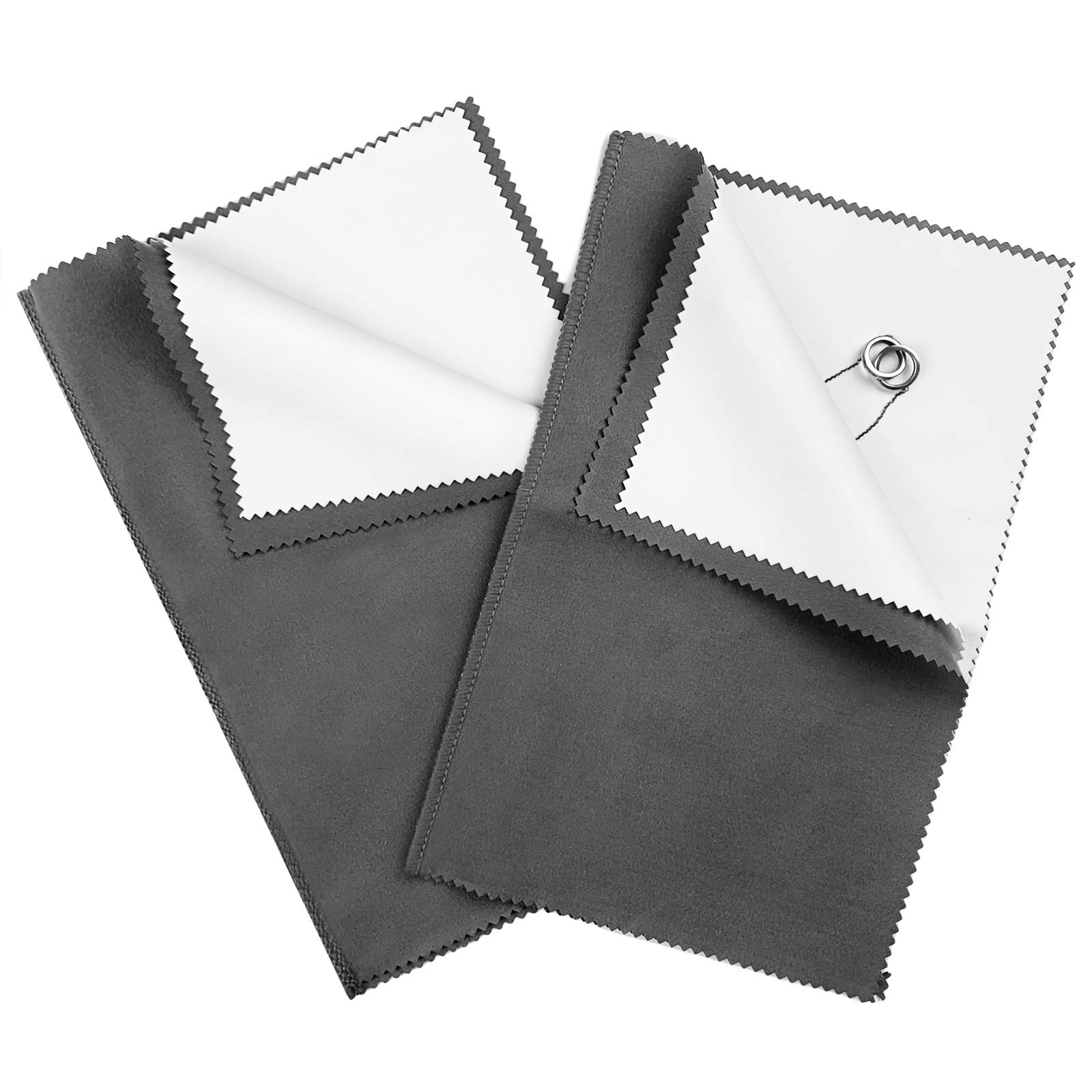 Premium 2-Pack Large Silver Polishing Cloths (11