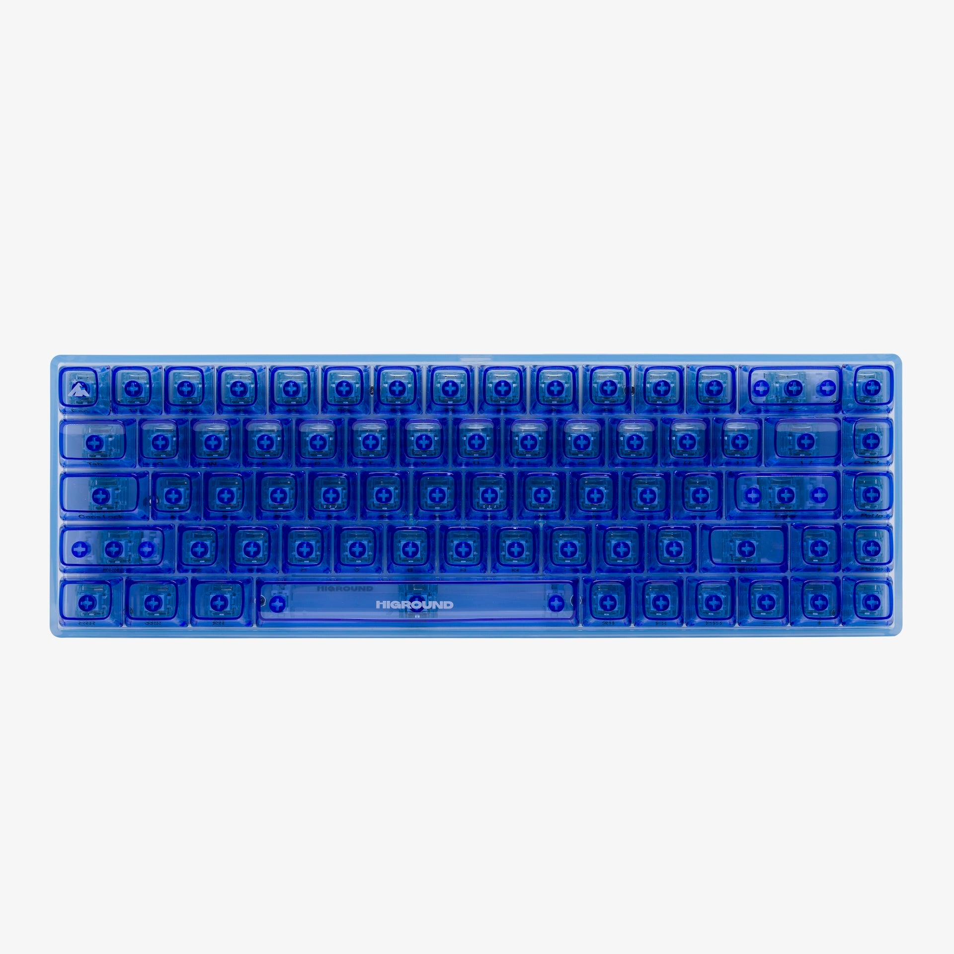 Clear Sapphire Basecamp 65% Mechanical Keyboard with BW V2 Switches - Compact Gaming & Office Keyboard for Typists, Programmers & Gamers