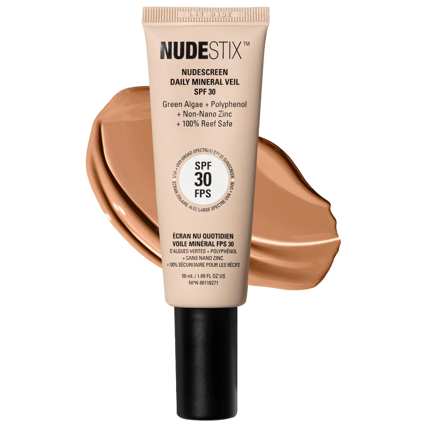 NUDESTIX Nudescreen Daily Mineral Face Veil SPF 30 - Lightweight Sunscreen for Daily Protection, Vegan & Cruelty-Free (Multiple Shades) - Perfect for Beach, Outdoor Activities & Everyday Wear