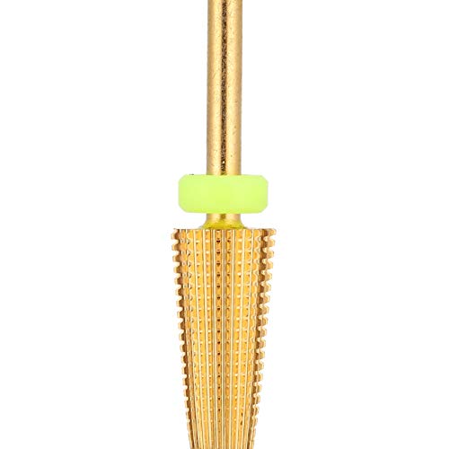 5 in 1 Professional Nail Drill Bits Set - Durable Tungsten Steel Sanding Heads for Manicure & Pedicure, Compatible with Most Nail Grinders - Perfect for Nail Polish Removal, Acrylic & Gel Extensions (Conical Round Head XF) - Salon & Home Use