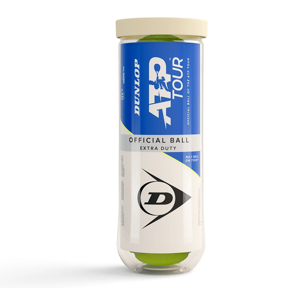 ATP Tour Extra Duty Tennis Balls - 3 Pack | Premium Tennis Ball Case for Storage & Travel | Ideal for Tennis Matches, Practice & Court Training