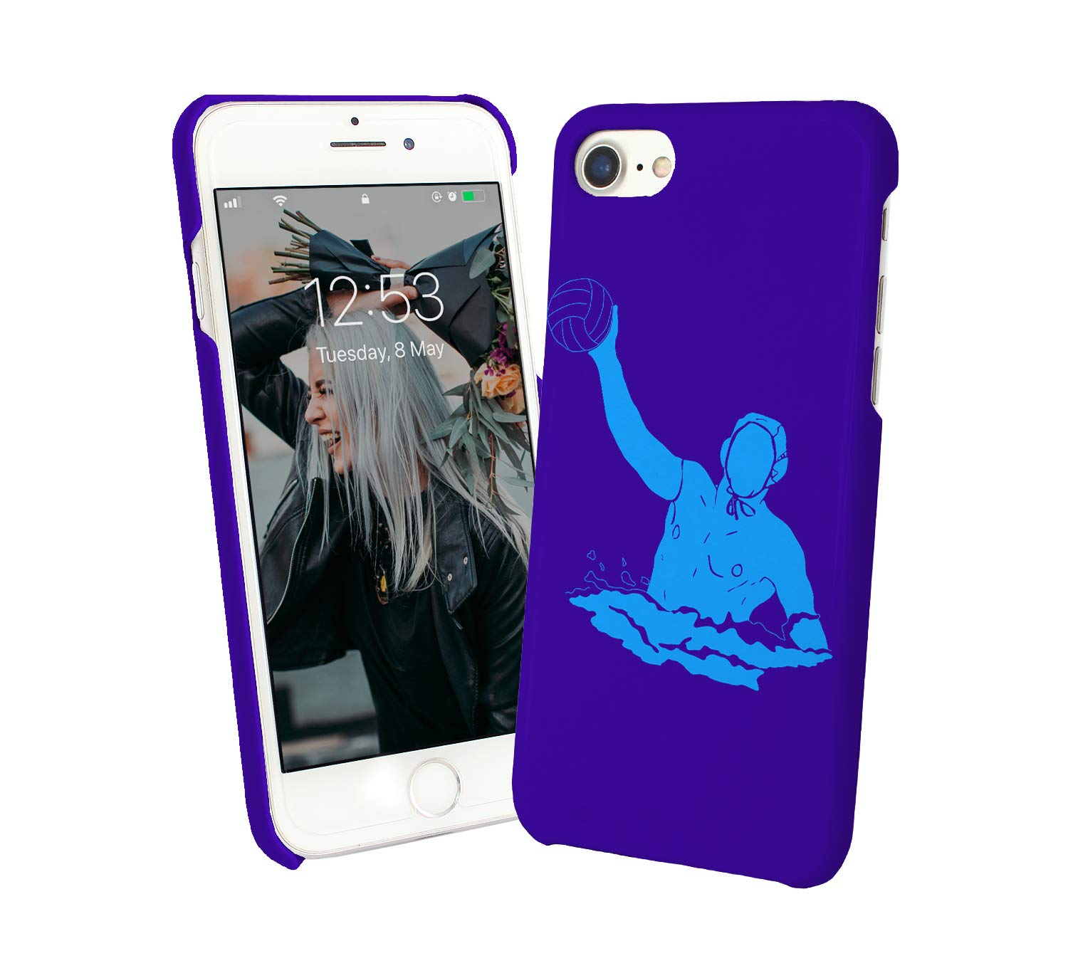 Water Polo Sports Sexy Man Swim_006495 Hard PC Phone Case - Durable Protection for iPhone 7 Plus | Funny Christmas Gift for Swimmers & Water Sports Fans