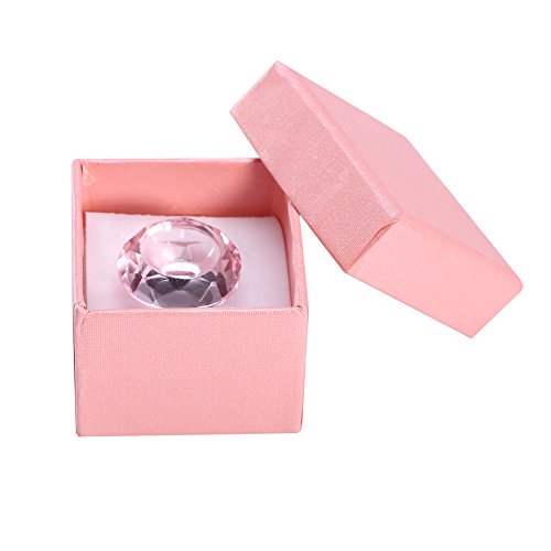 Crystal Tattoo Rings - Pink Adhesive Glue Rings for Tattoo Pigment Holder & Makeup