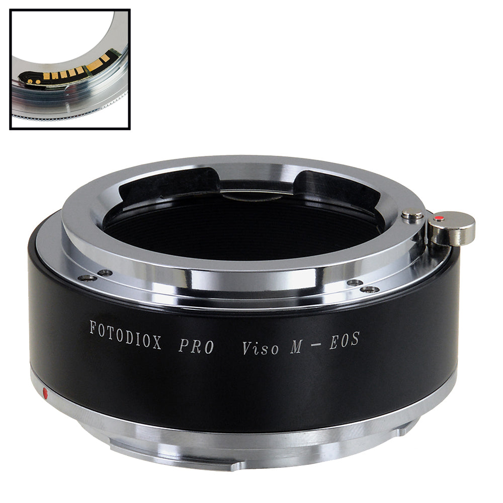 Fotodiox Pro Lens Mount Adapter - Leica M Visoflex to Canon EOS EF/EF-S SLR Camera Adapter with v10 Focus Confirmation Chip - Perfect for DSLR Photography & Videography