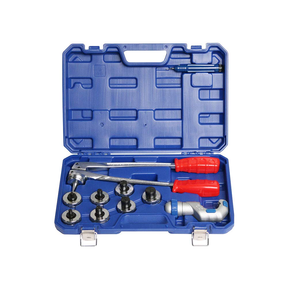 Copper Pipe Tube Expander Set - HVAC Refrigeration Tool Kit with Inner/Outer Reamer & Tube Cutter for Plumbing, HVAC Repair and DIY Home Improvement Projects