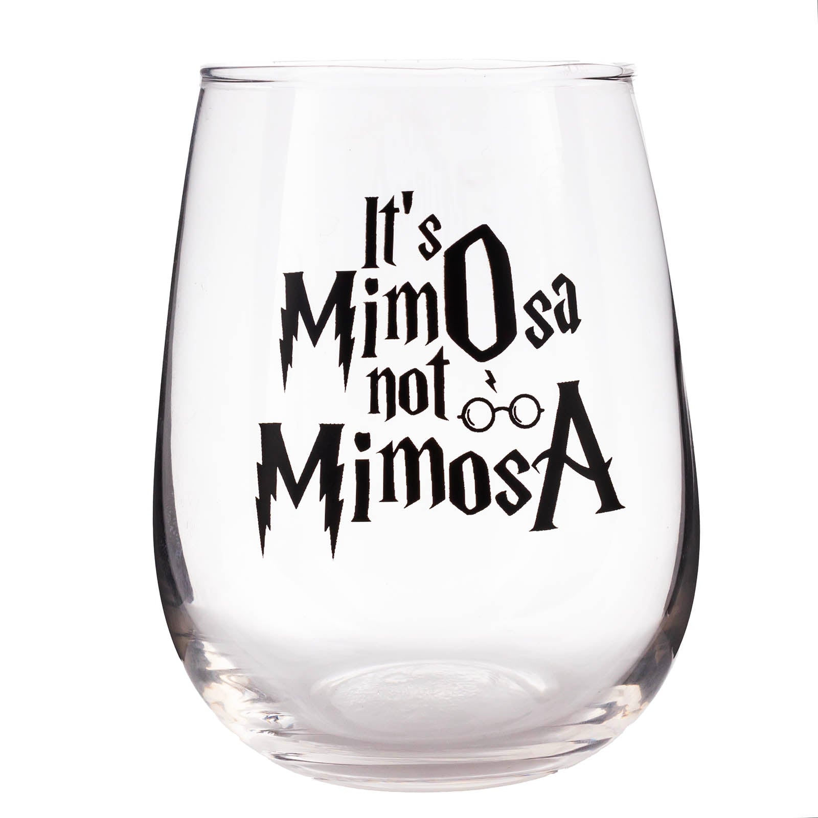 BarConic® Stemless Wine Glasses - Set of 4 Shatter-Resistant Mimosa Glasses for Champagne, Cocktails & Wine | Perfect for Brunch, Parties & Home Entertaining