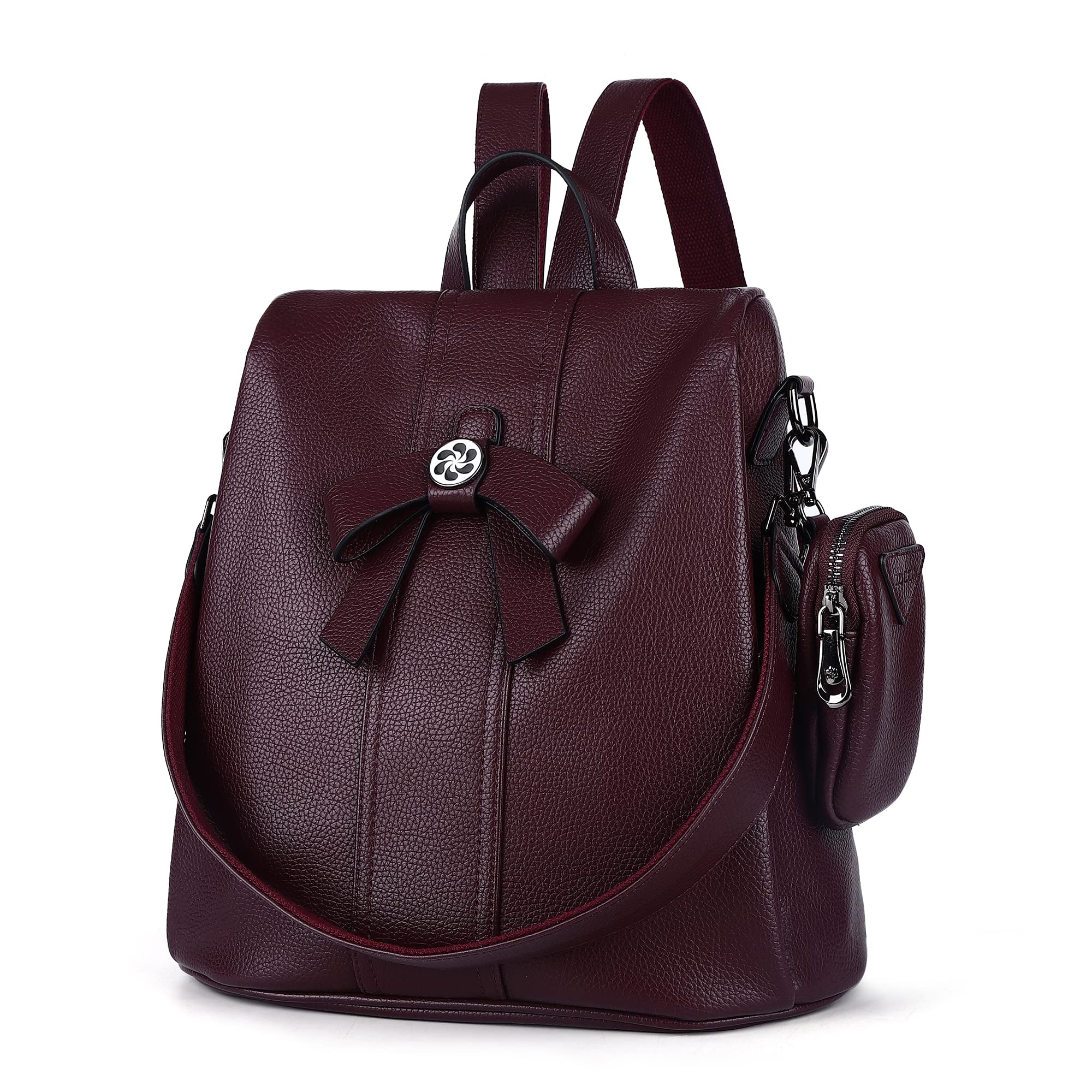 ZOCAI Women's Fashion Backpack Purse - PU Leather Anti-Theft Shoulder Bag & Satchel Daypack for Work, Travel & Daily Use
