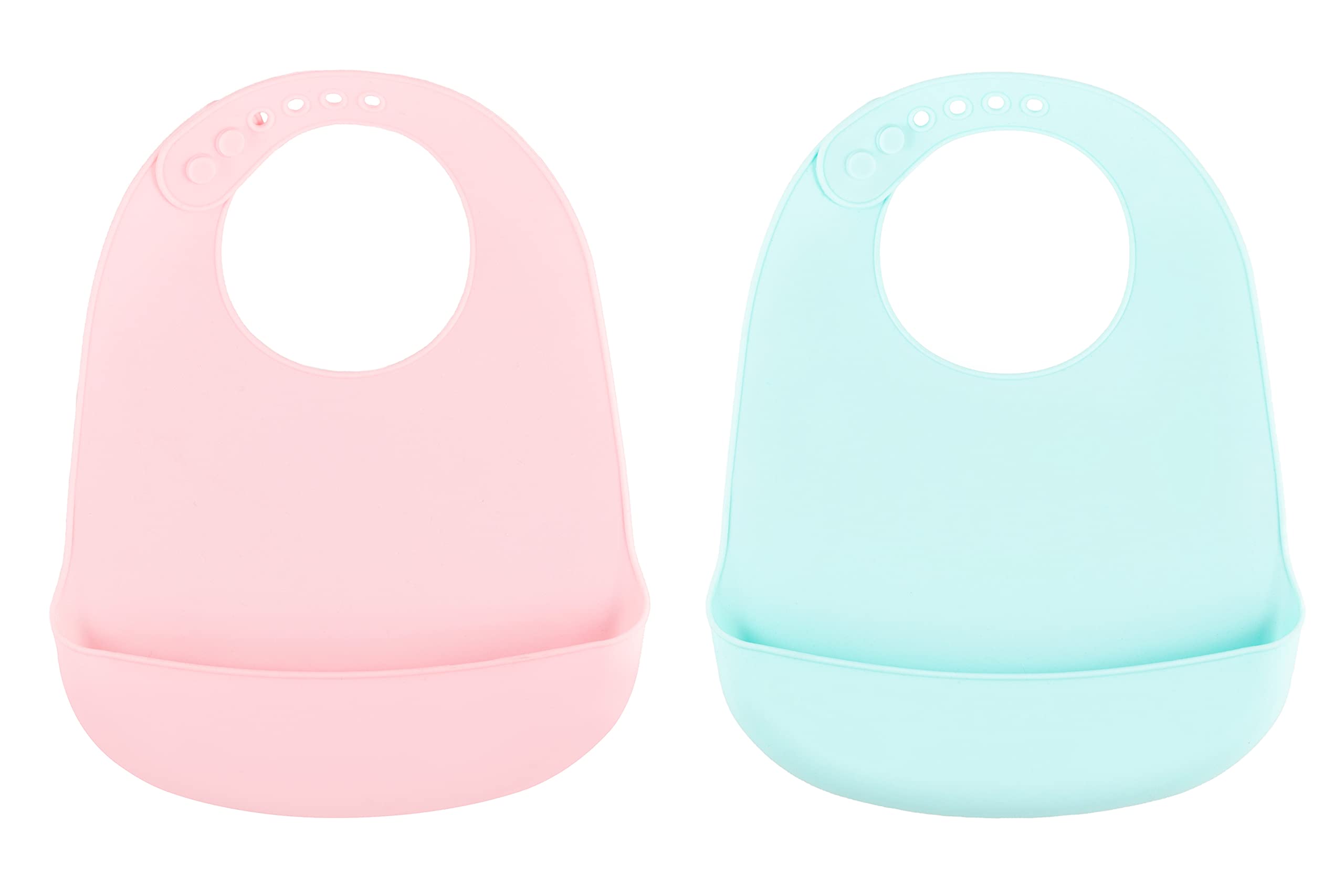 Premium Silicone Baby Bibs - Waterproof & BPA Free for 6-72 Months - Mess-Free Feeding