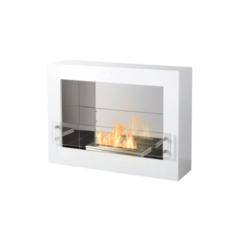 The Bio Flame Rogue 2.0 SS Ethanol Fireplace - Modern Freestanding Indoor/Outdoor Bioethanol Burner for Patio, Garden & Living Room Decor