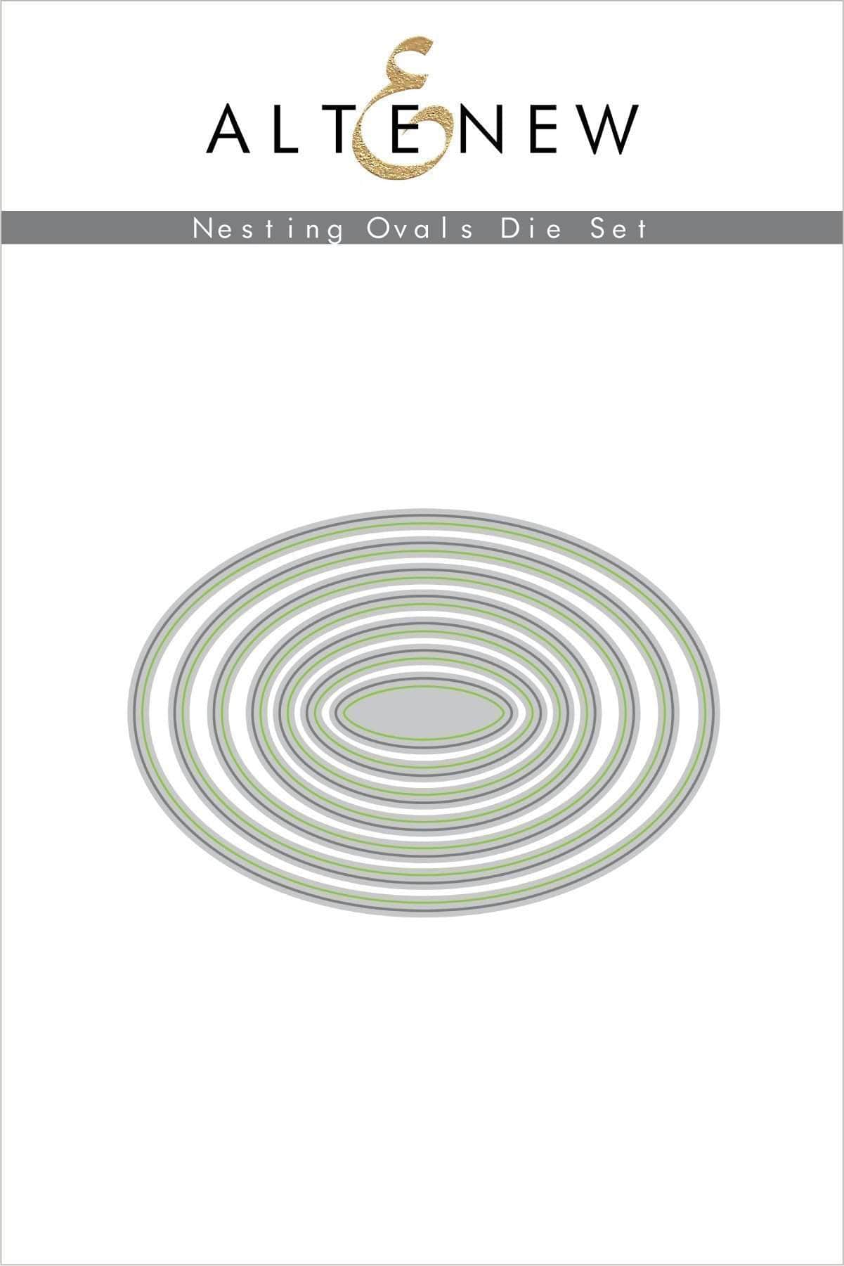 Nesting Ovals Die Set for Card Making and Scrapbooking - Perfect for DIY Crafts and Paper Cutting Projects