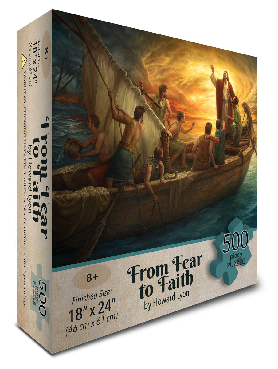 From Fear To Faith Puzzle - Inspirational 500-Piece Jigsaw Puzzle for Adults, Home Decor & Relaxation - Perfect for Family Game Nights & Stress Relief