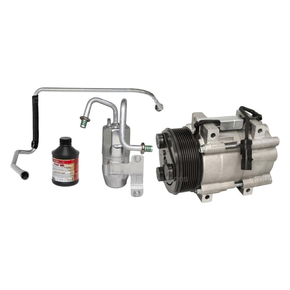 Four Seasons 6918NK Complete A/C Kit with New Compressor - Universal Air Conditioning Replacement Kit for Cars, Trucks & SUVs - Perfect for DIY Repairs & Professional Installations