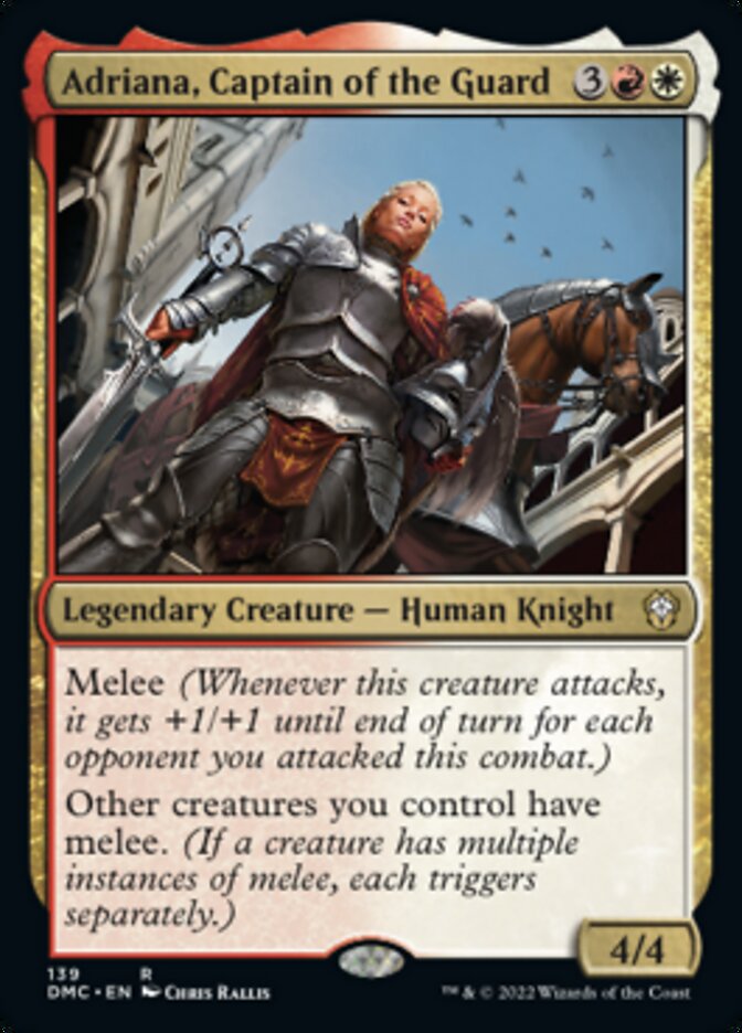 Adriana, Captain of the Guard - Dominaria United Commander Deck | MTG Magic The Gathering Cards for Commander & Multiplayer Games | Fantasy Strategy Game Accessories