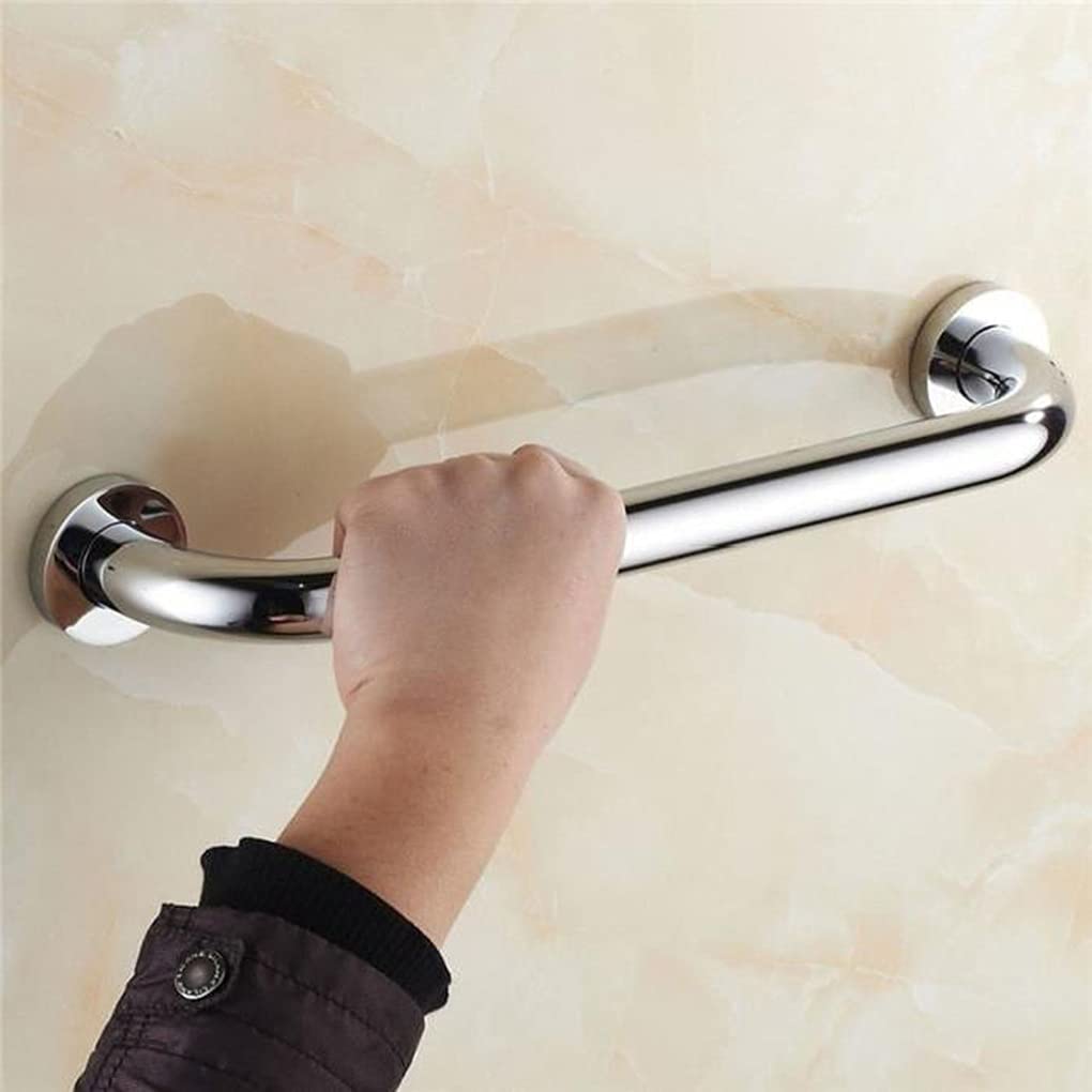 OUMIFA Stainless Steel Bathroom Grab Bar - 300mm Thickened Towel Holder for Shower, Bathtub & Vanity - ADA Compliant Wall Mount Safety Handle for Elderly & Disabled - Non-Slip Bath Accessory Set (Towel Door Grab)