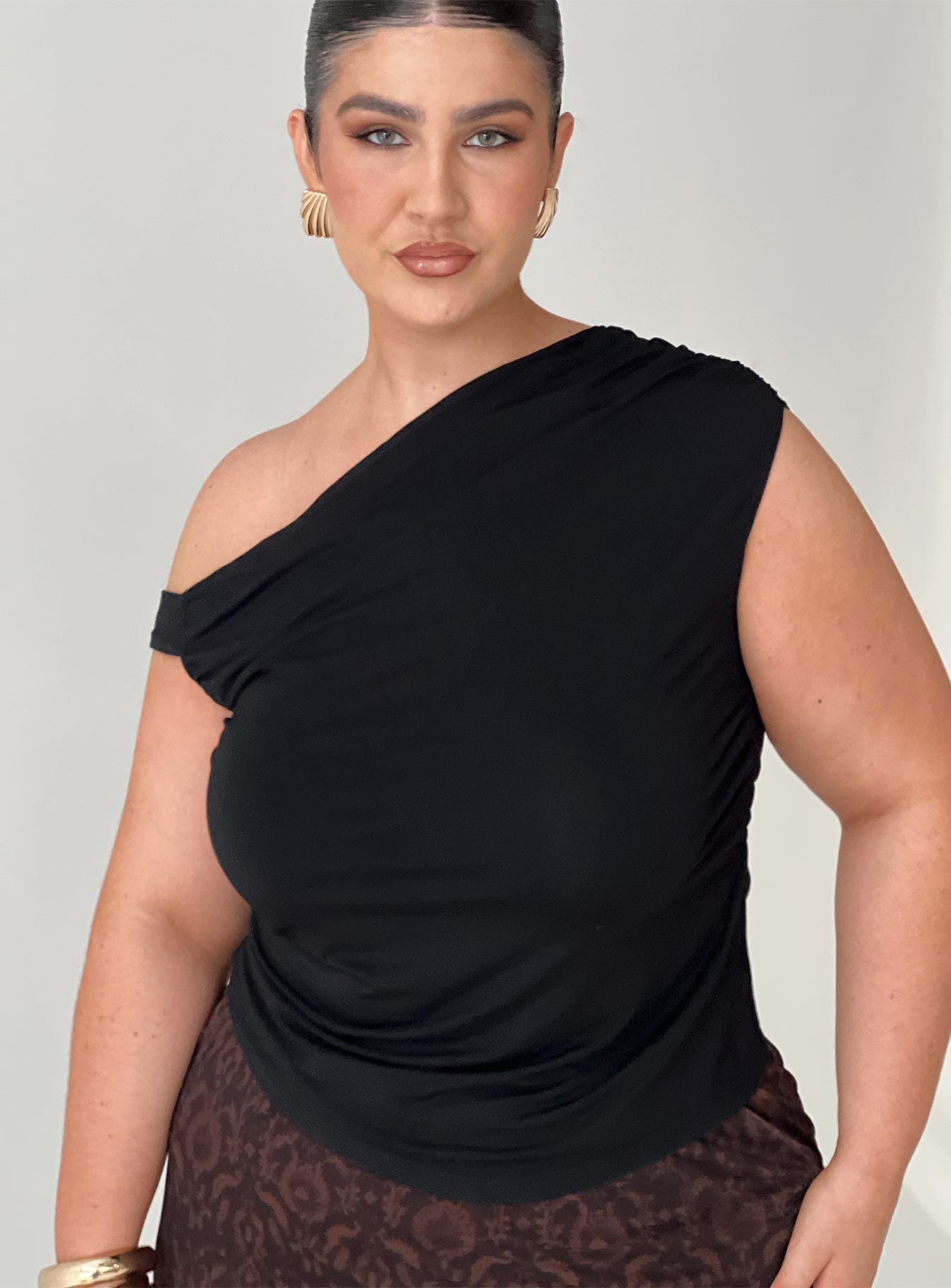 Beller Women's Black Curve Top - Stylish & Comfortable Blouse for Casual Wear, Office & Night Out