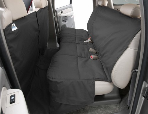 Canine Covers CoverAll 2nd Row Custom Fit Dog Seat Protector for Dodge RAM Trucks - Polycotton Waterproof Pet Car Seat Cover (Charcoal) | Perfect for Road Trips & Pet Travel Protection