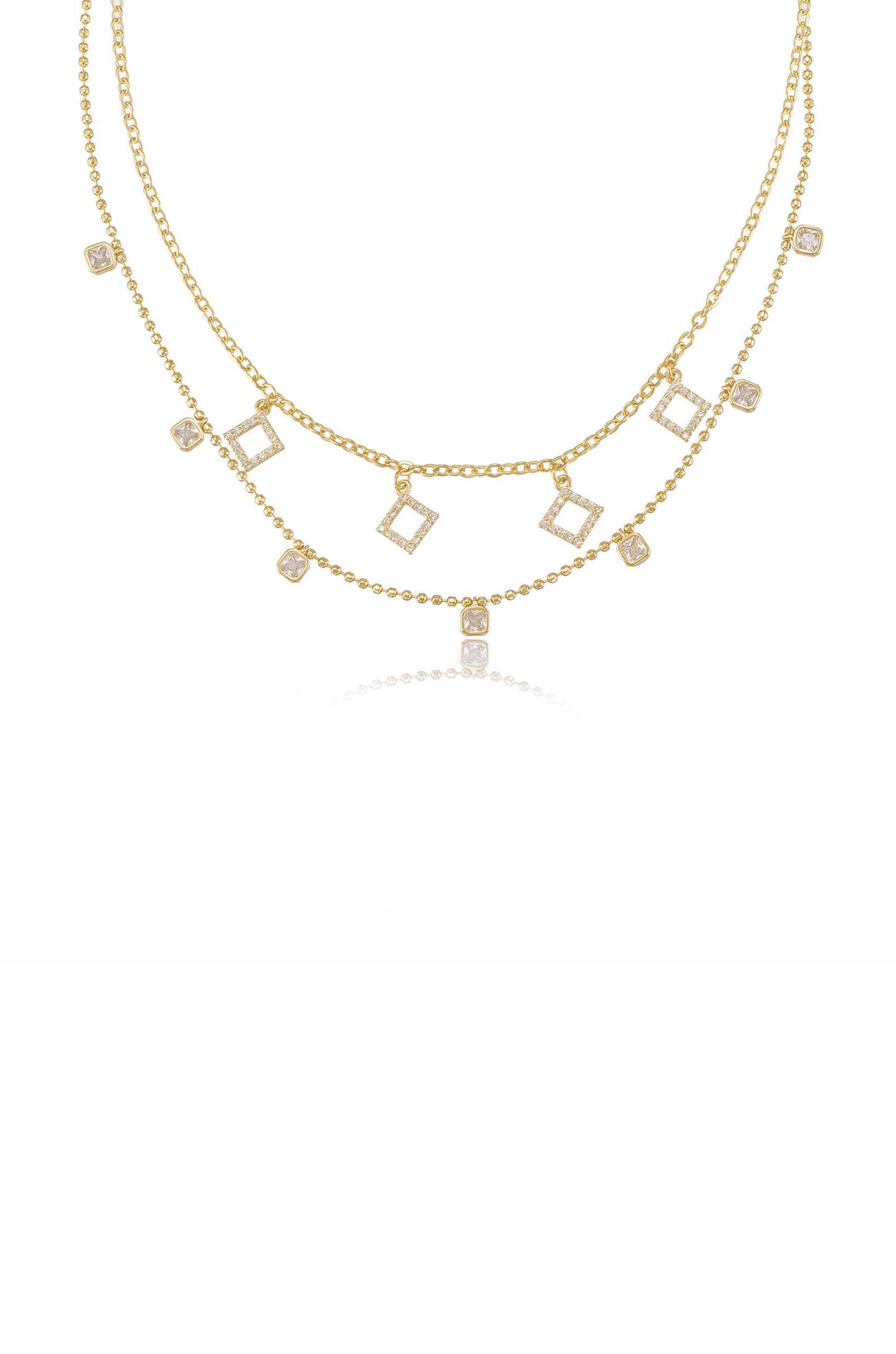 Crystaline Necklace Set - Elegant Gemstone Jewelry for Women | Perfect for Weddings, Parties & Everyday Wear