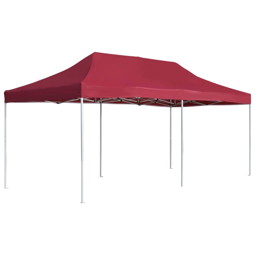 Professional Outdoor Canopy Tent - 20x10ft Folding Gazebo for Parties, Camping & Events - Waterproof & UV Resistant (Wine Red) | Perfect for Backyard BBQs, Weddings & Beach Gatherings