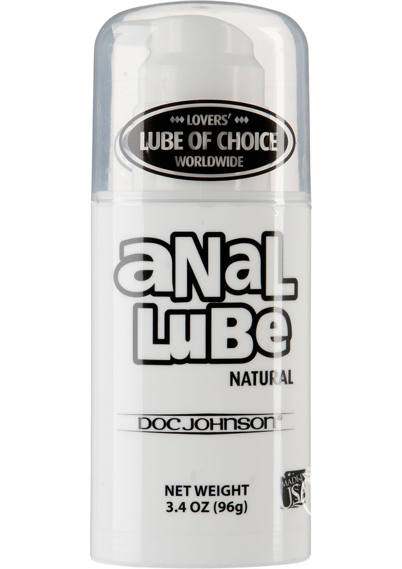 Natural Anal Lubricant 3.4oz - Water-Based Personal Lubricant for Comfort & Pleasure - Perfect for Intimate Moments & Sensual Massage