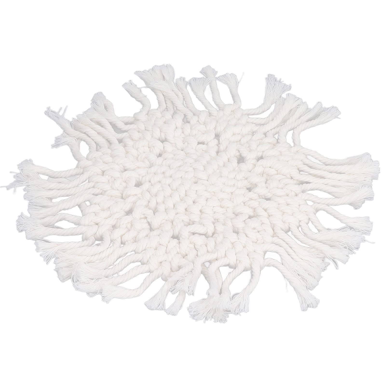 Premium Woven Cotton Placemats Set - Natural, Anti-Static & Highly Durable Round Table Mats for Dining - Perfect for Home, Restaurant, Office & Holiday Decor