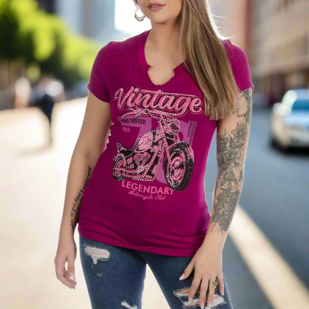 Liberty Wear Women's Spitfire Graphic T-Shirt - Soft Cotton Casual Tee for Everyday Wear | Perfect for Street Style, Weekend Outfits & Casual Fashion