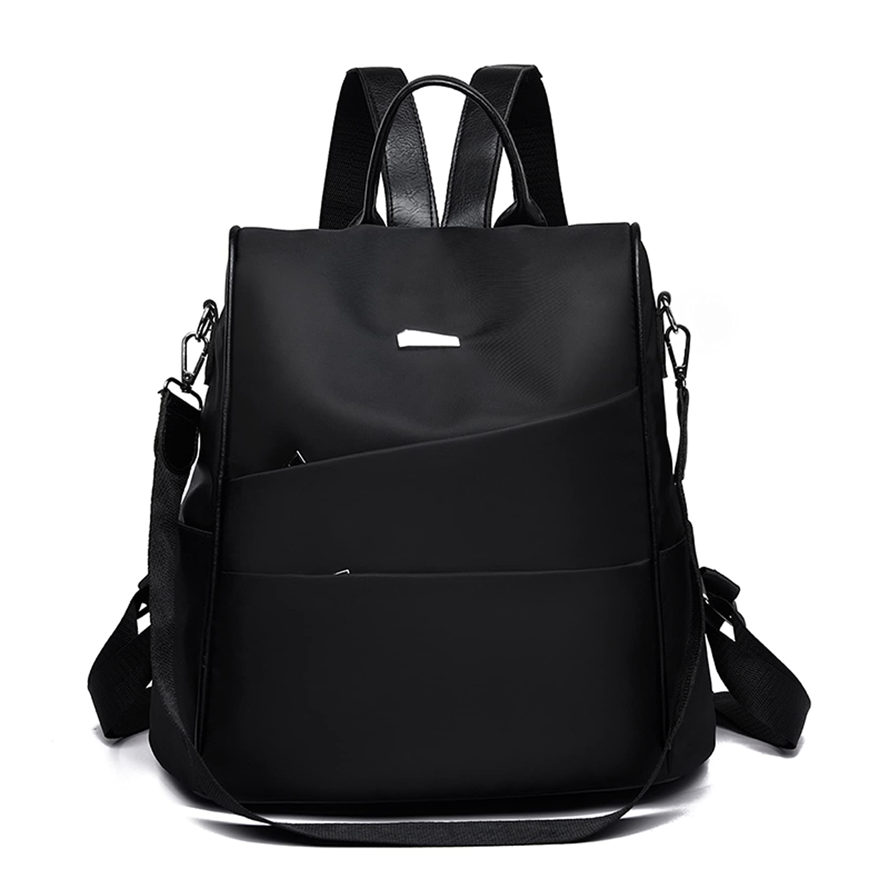 HAHONIA Women's Fashion Oxford Cloth Large Capacity Backpack - Stylish Shoulder Bag for School, Travel & Casual Use | Durable Daypack & Satchel Purse in Black | Perfect for Work, College & Outdoor Adventures