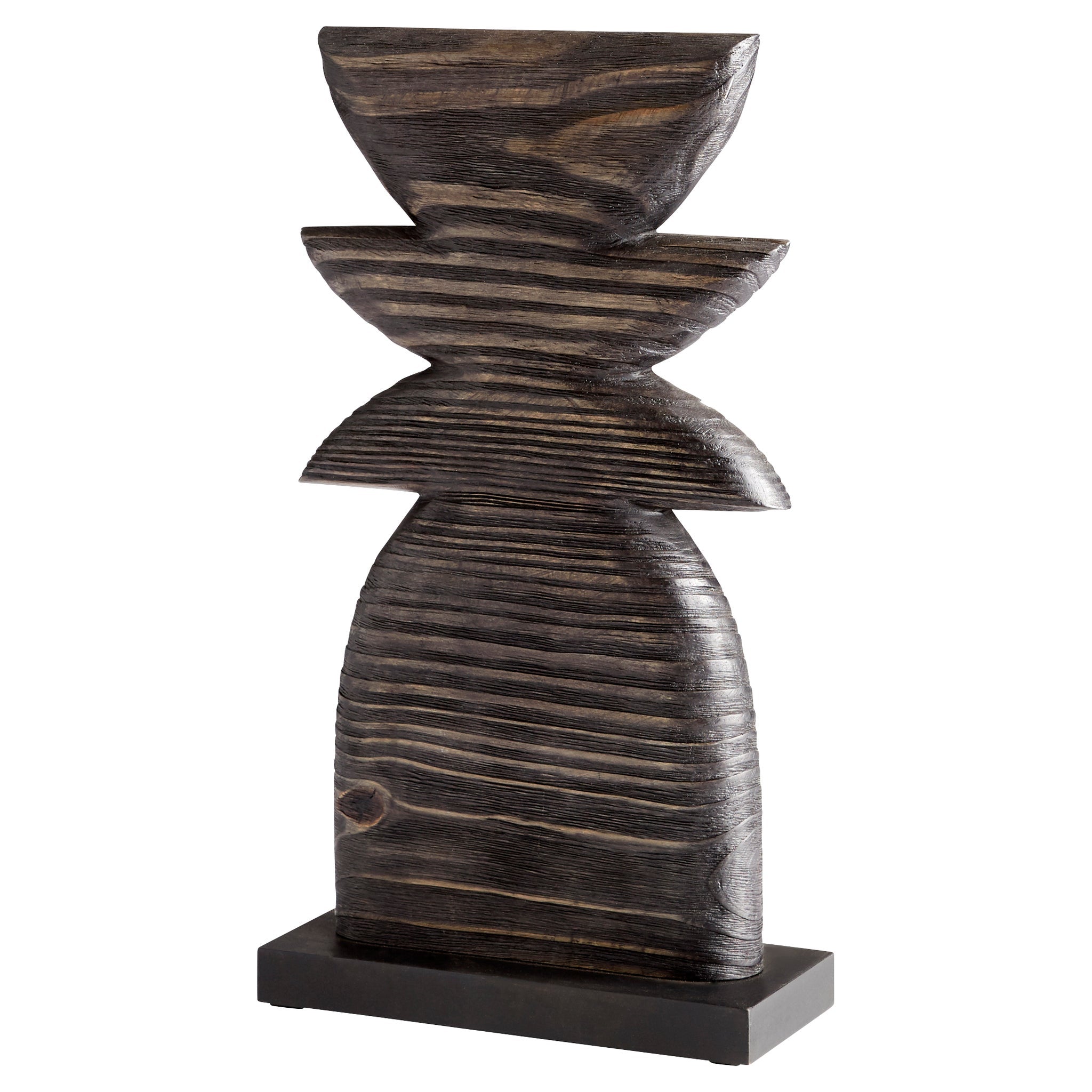 Cyan Design 11281 Handcrafted Dark Crescent Sculpture - 16.5 Inch Black Artisan Home Decor | Perfect for Modern Living Room, Office Desk & Boho Shelf Display