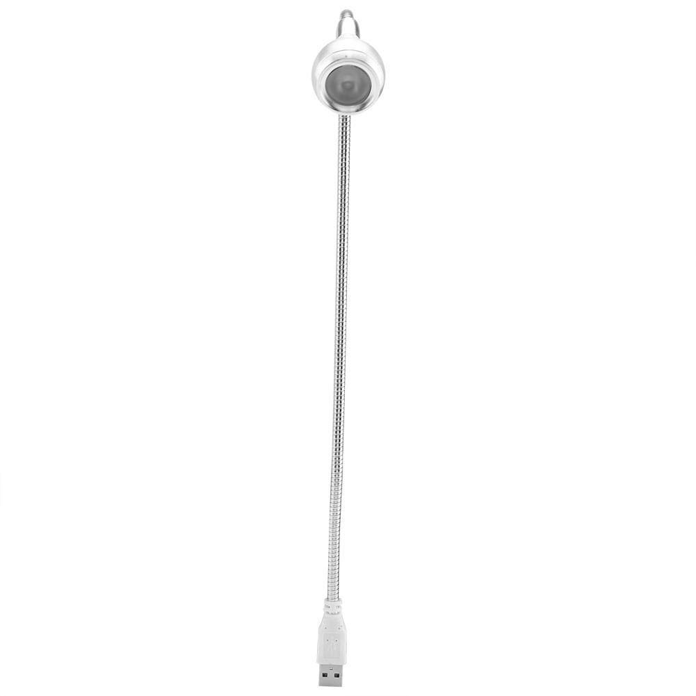LED Desk Lamp USB Powered Aluminum Alloy Mini Table Light with 360° Flexible Rotation Eye Protection for Home Office Study Gaming (Silver) - Perfect for Night Reading, Computer Work, and Bedside Lighting