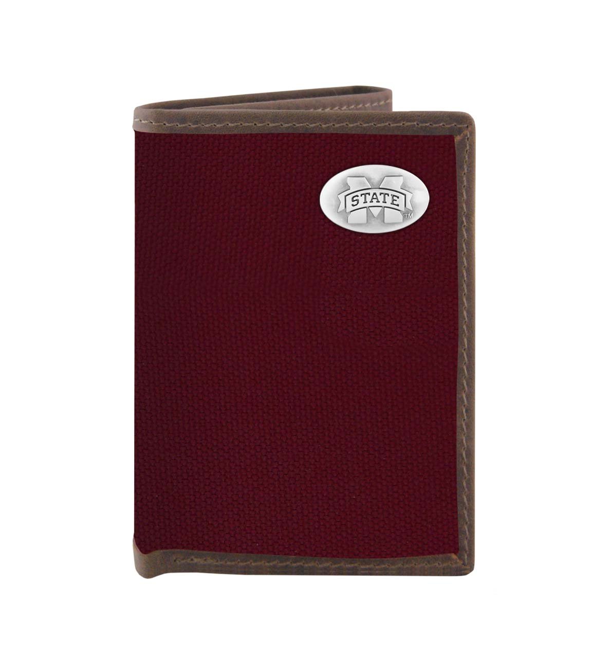 Official NCAA Mississippi State Bulldogs Nylon Trifold Concho Wallet - Durable RFID Blocking Wallet for Men & Women - Perfect for Game Day, Travel & Everyday Use