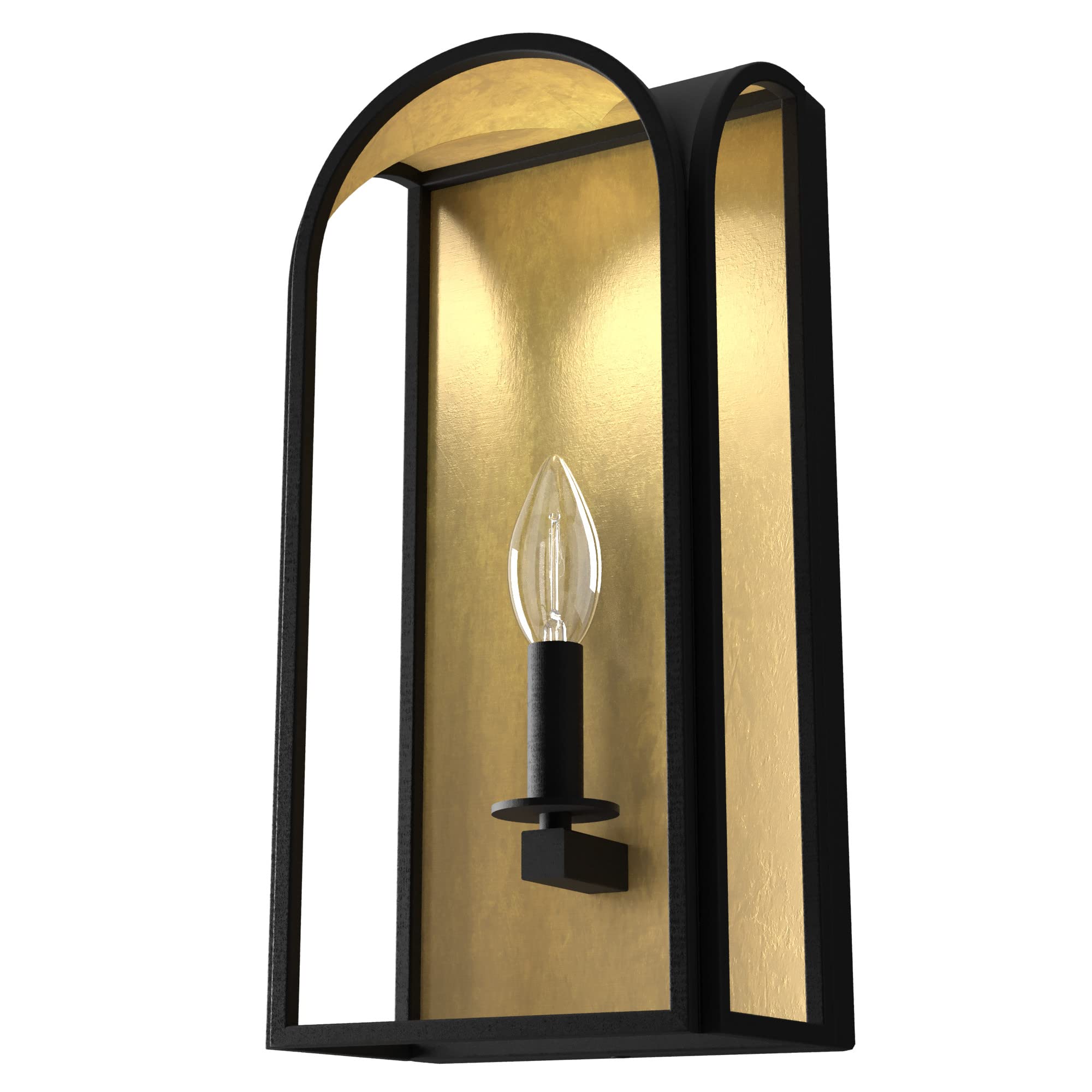 Hunter Fan Company 19729 Dukestown Wall Sconce - Natural Iron Finish, Vintage Industrial Wall Light Fixture for Living Room, Bedroom, or Entryway Lighting
