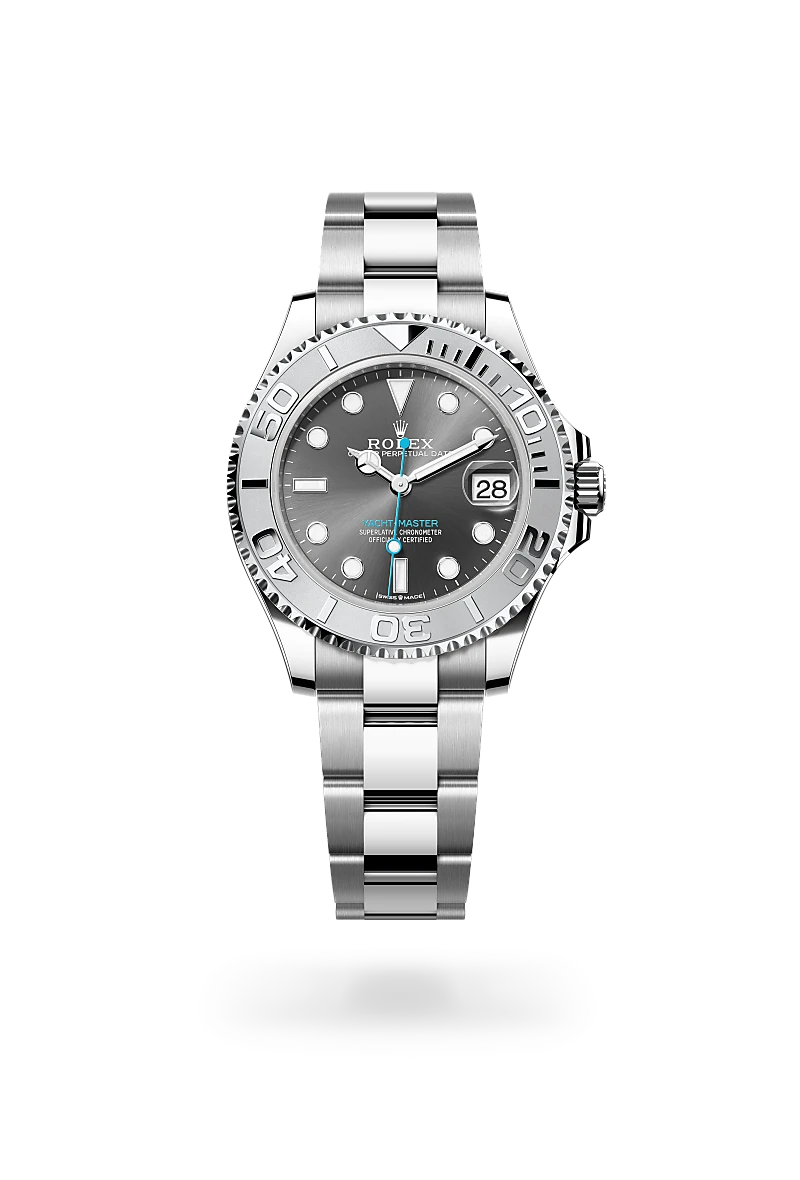 Rolex Yacht Master 37mm Watch - Rolesium (Oystersteel & Platinum) Ref. M268622-0002 | Luxury Diving & Sailing Timepiece for Men | Perfect for Yachting, Water Sports & Formal Events