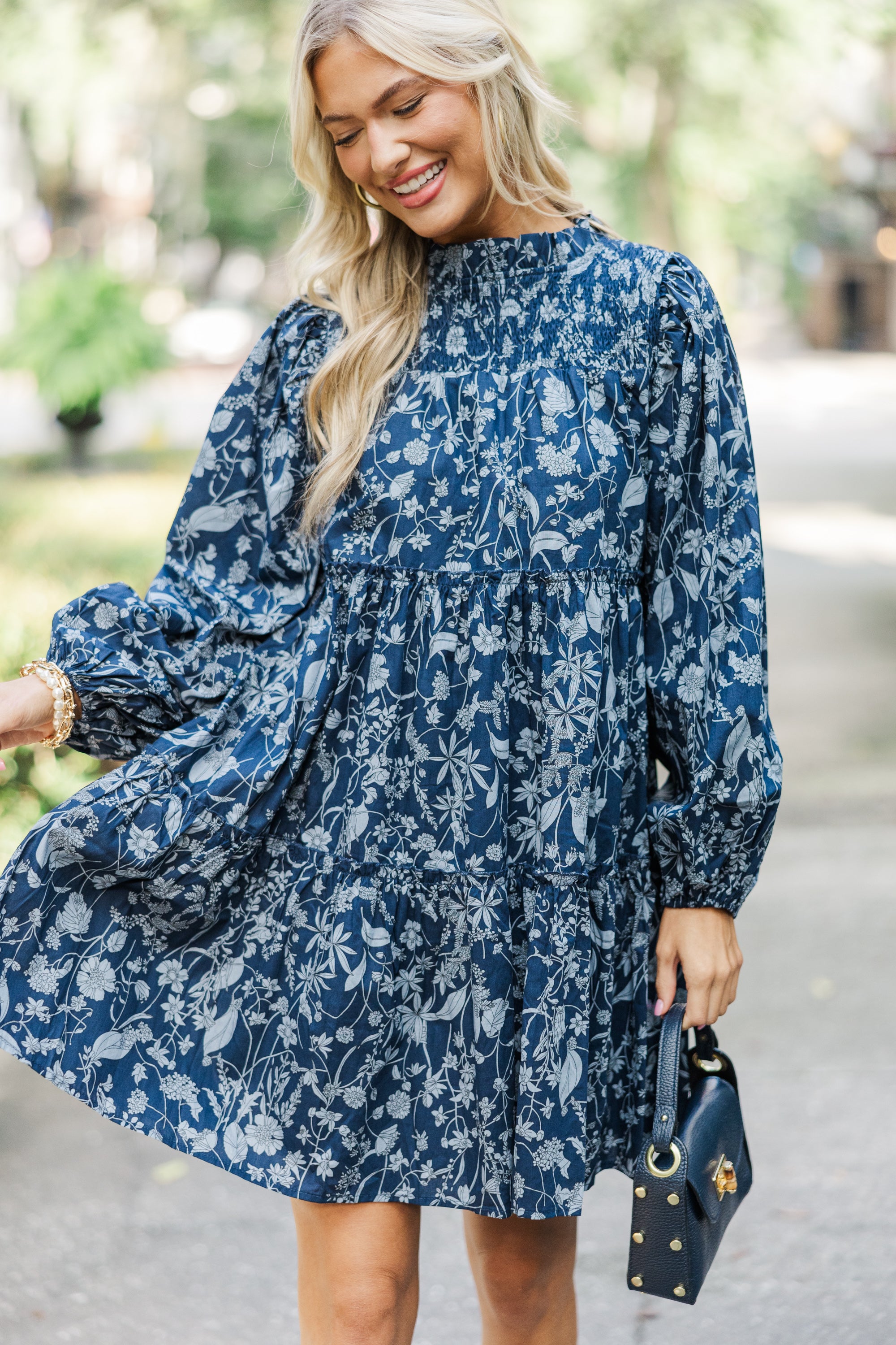 Best Navy Toile Babydoll Dress for Women - Flirty & Comfortable Lace Nightwear for Date Night, Sleepwear, Boudoir