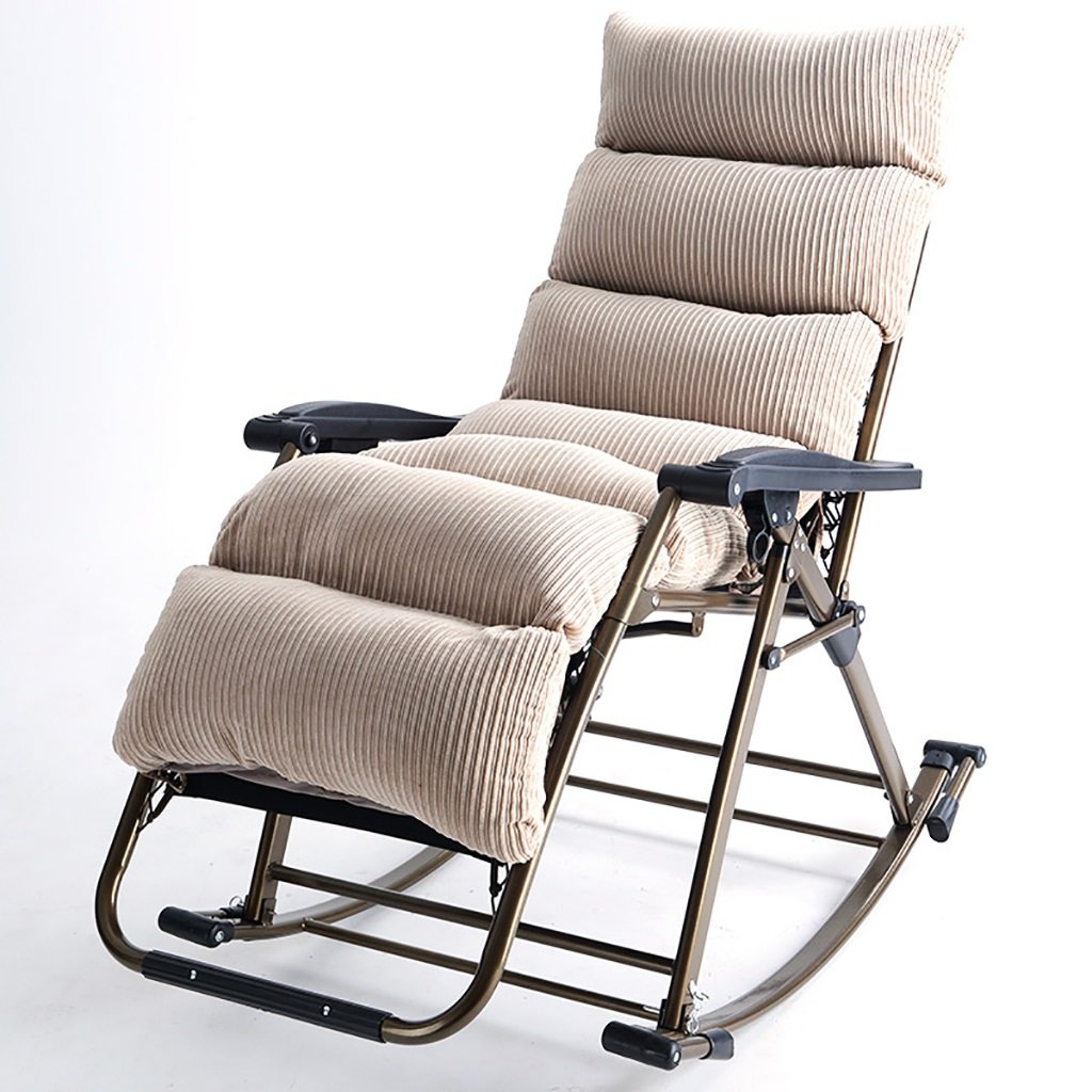 Multi-Gear Adjustable Deck Chair - Ergonomic Gaming & Office Stool, Folding Lounge Rocking Chair for Elderly (Style4) - Perfect for Patio Relaxation, Gaming Sessions & Senior Comfort