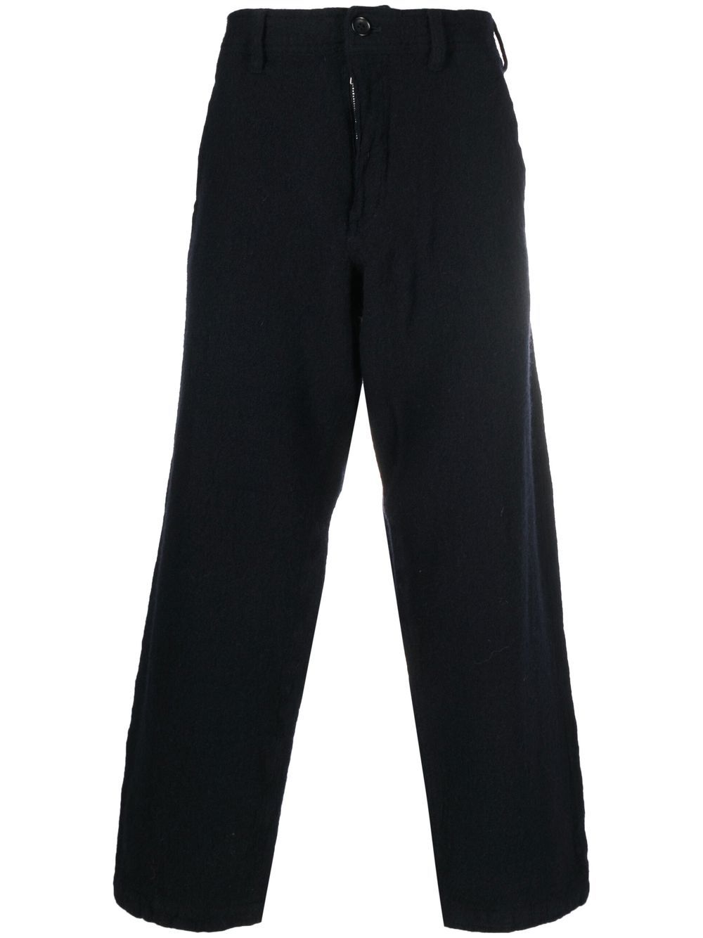Comme des Garcons Blue Trousers for Women - Stylish High Waist Pants for Casual & Office Wear