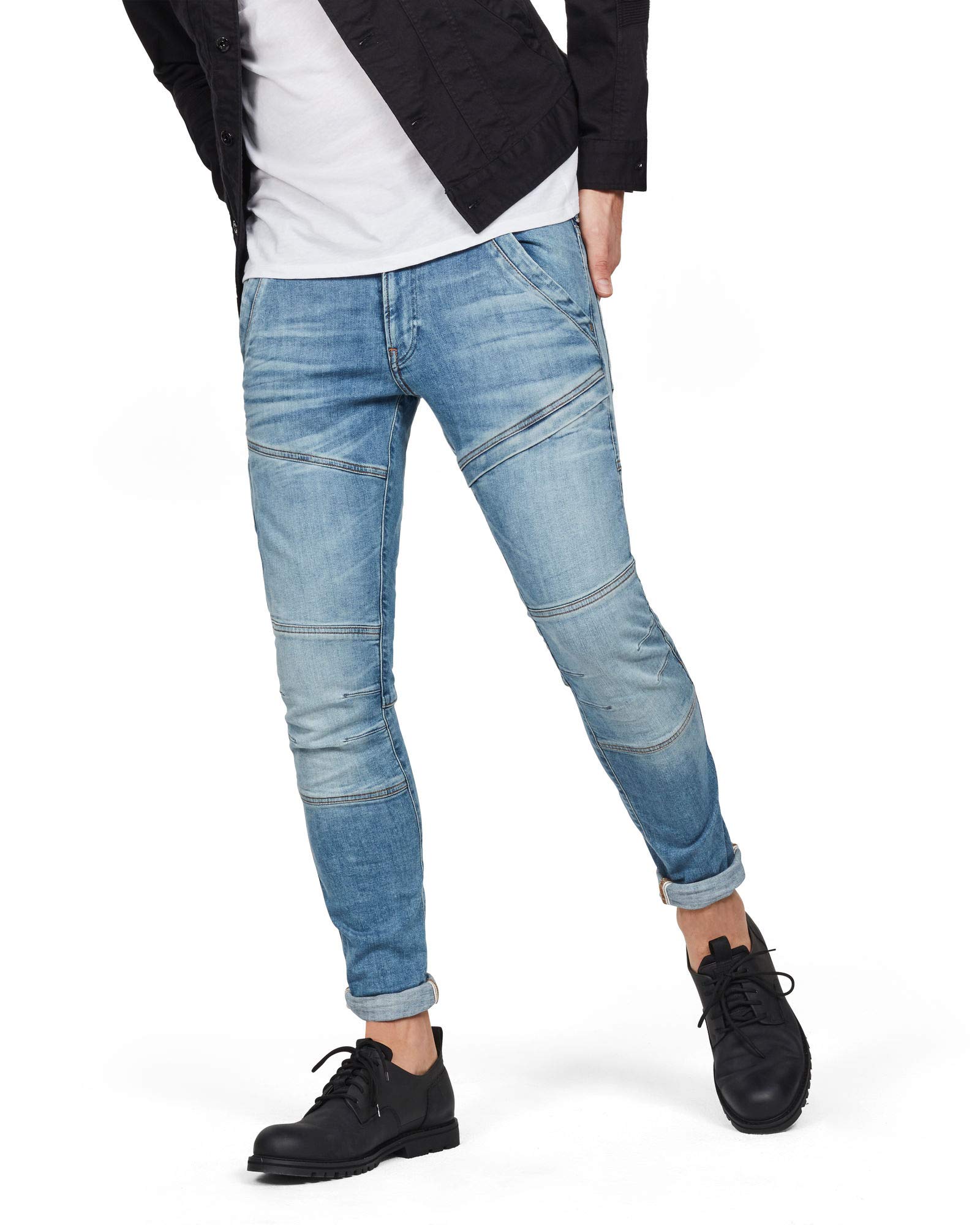 G-Star Raw Men's Rackam 3D Skinny Fit Jeans | Slim Tapered Denim Pants for Men | Perfect for Casual Wear, Night Out & Street Style Fashion