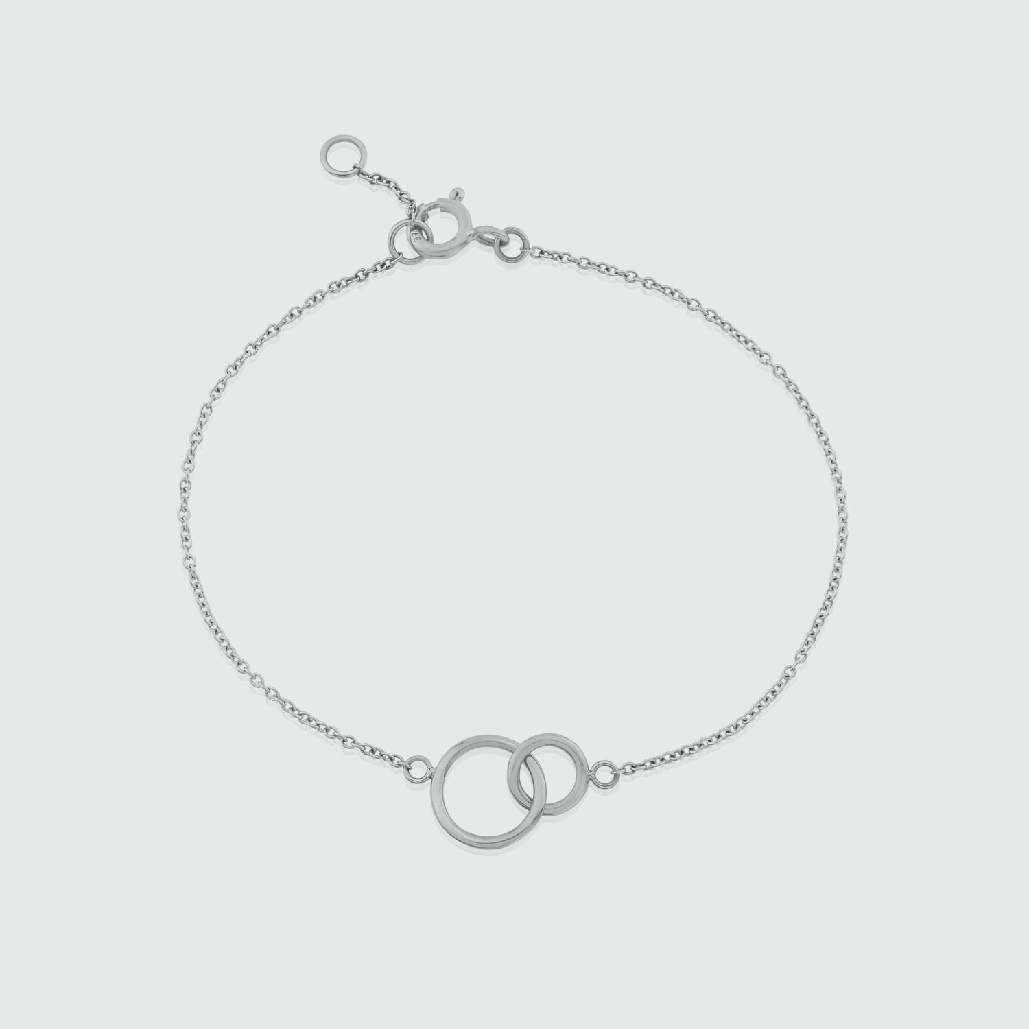 Kelso Sterling Silver Interlocking Rings Bracelet for Women - Elegant Stackable Jewelry Gift for Birthday, Anniversary & Special Occasions