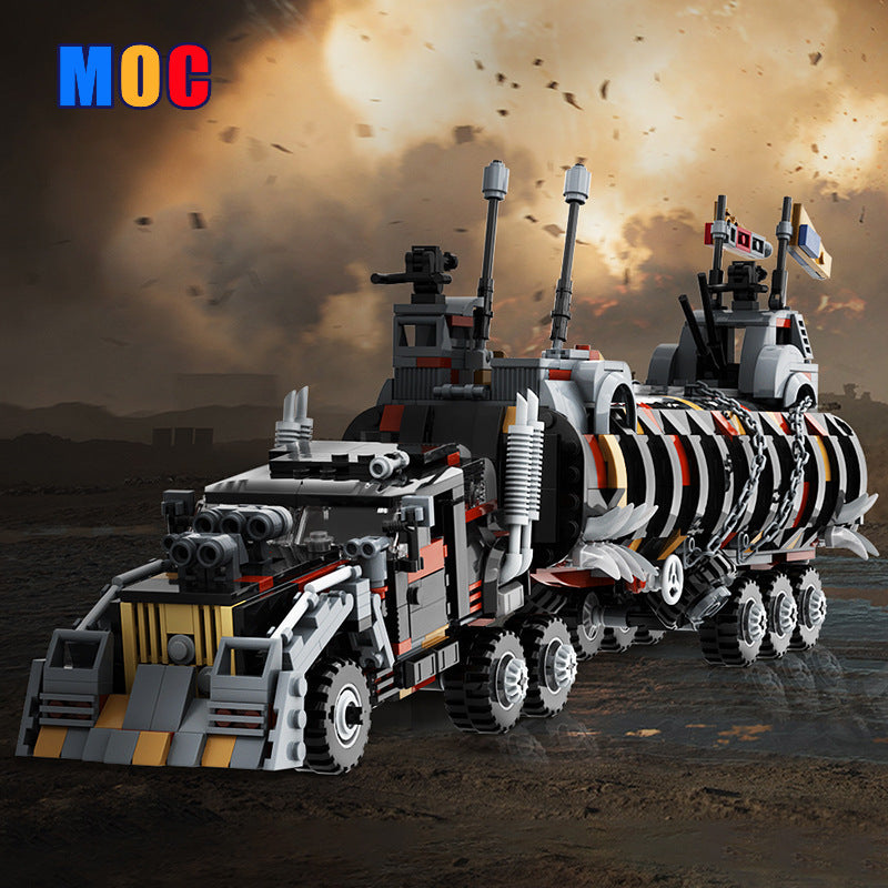 Gobricks Mad Max Fury Road War Rig Tanker Truck Building Blocks Set - Perfect for Movie Fans, Collectors & DIY Enthusiasts | Great Gift for Birthday, Christmas & Display
