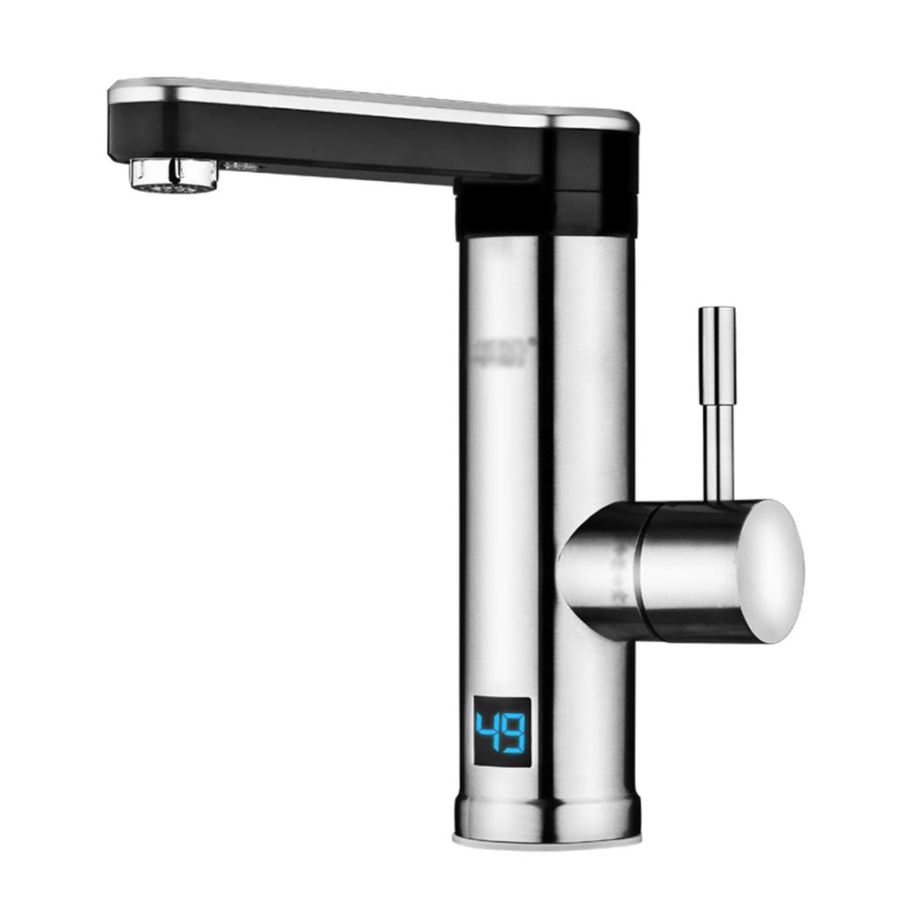 180° Rotating Electric Faucet - Single Handle Kitchen & Bathroom Sink Faucet with Hot/Cold Water Mixer (220V) - Perfect for Modern Homes, Restaurants, and Commercial Spaces