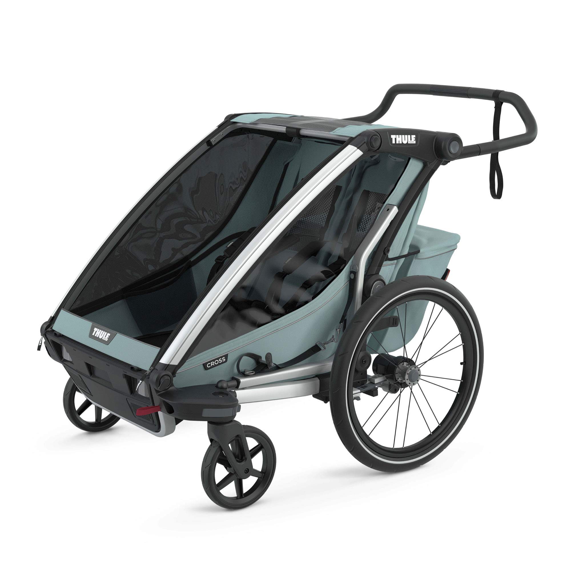 Thule Chariot Cross Multisport Trailer & Stroller - All-Terrain Bike Trailer and Jogging Stroller for Active Families | Perfect for Cycling, Running, and Outdoor Adventures