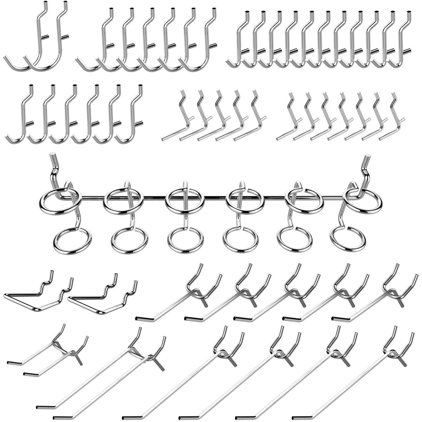 WEN WB050A 50-Piece Pegboard Accessory Kit - Heavy Duty Hooks & Organizers for Garage, Workshop & Tool Storage