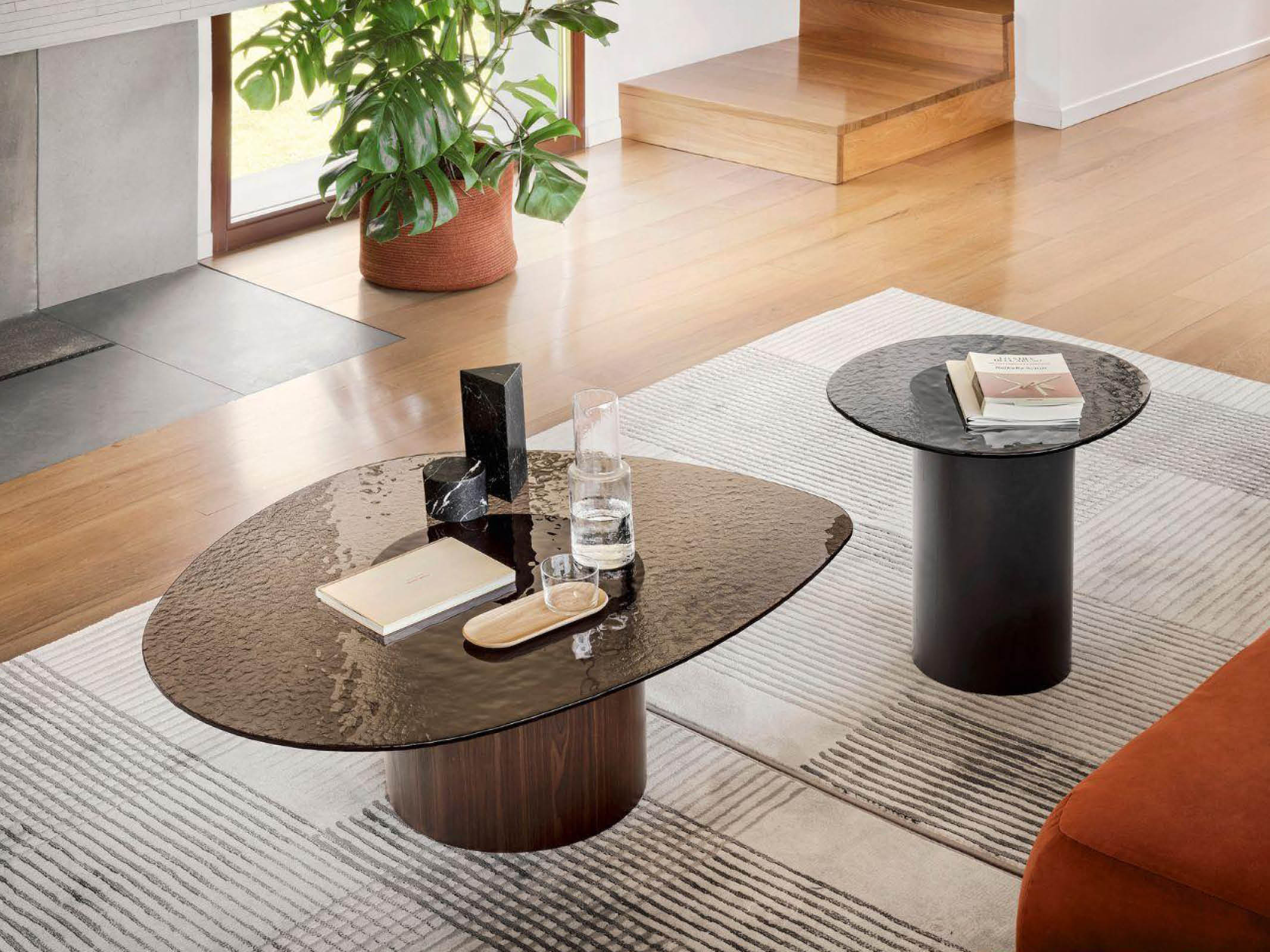 Organic Mushroom Side Table - Natural Wood Nightstand for Bedroom, Living Room & Nursery - Stylish & Functional Small End Table with Storage Shelf