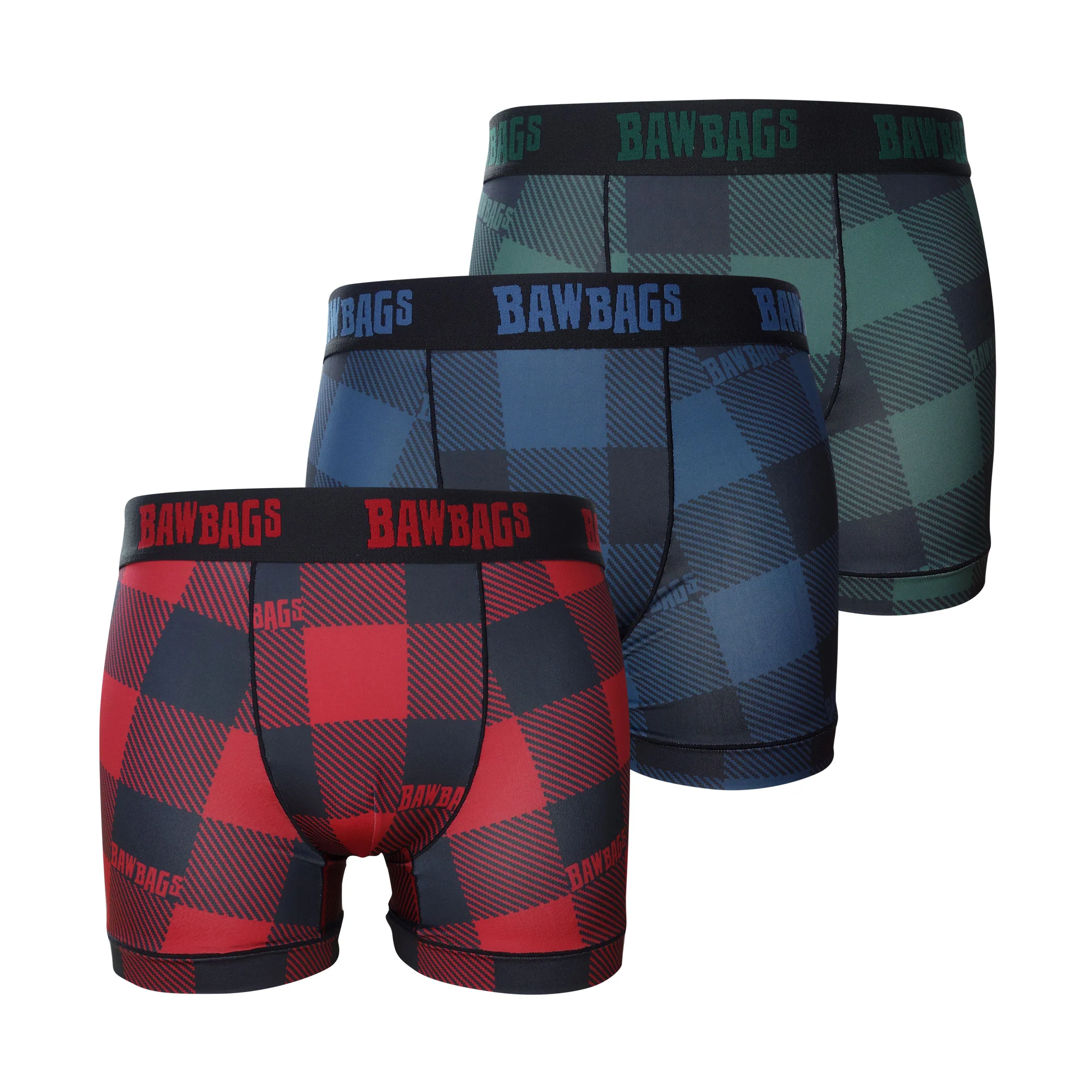 Cool De Sacs Flannel 3 Pack Technical Boxer Shorts - Soft Breathable Men's Underwear for Workout, Travel & Everyday Comfort