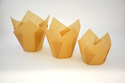 Natural Beige Tulip Cupcake Liners 2