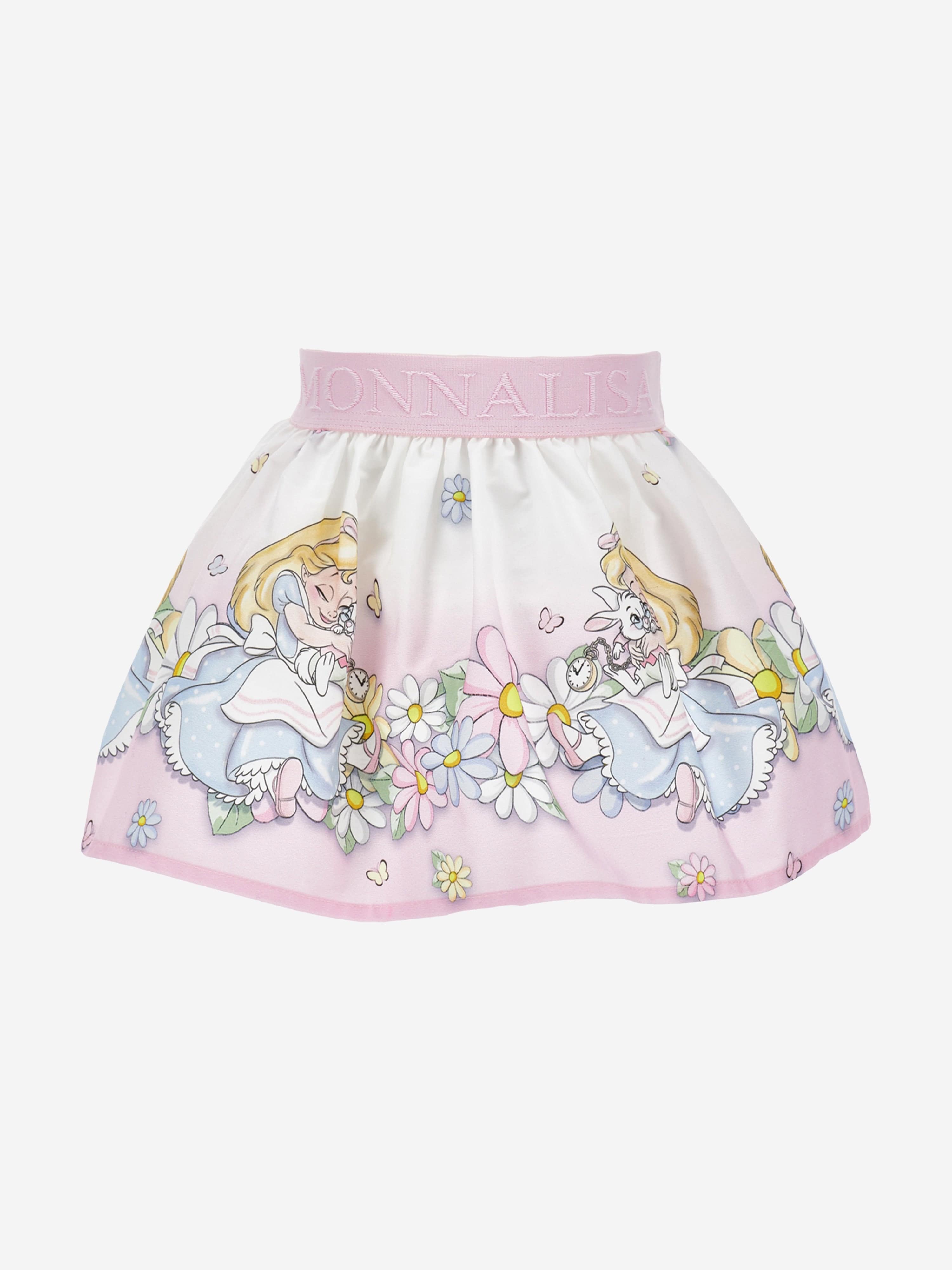 Pink Alice Daisy Baby Girls Skirt - Cute Floral Toddler Dress for Spring & Summer Outfits, Photo Shoots & Special Occasions