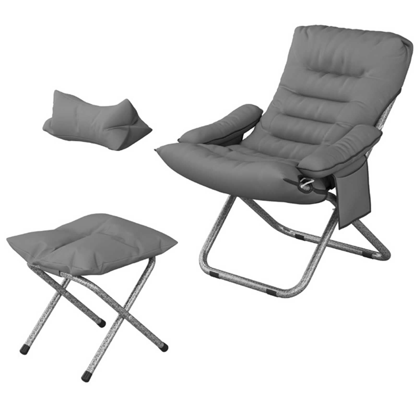 Comfortable Reclining Accent Chair with Removable Metal Legs & High-Density Foam - Upholstered Single Sofa for Living Room, Bedroom, Home Office - Perfect for Relaxing, Reading & Lounging