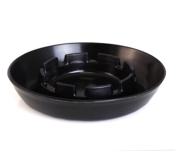 BarConic® 5.5 Inch Black Standard Ash Tray - Premium Outdoor & Indoor Smoking Accessory for Cigars, Cigarettes, and Pipe Tobacco Use at Home, Patio, or Office