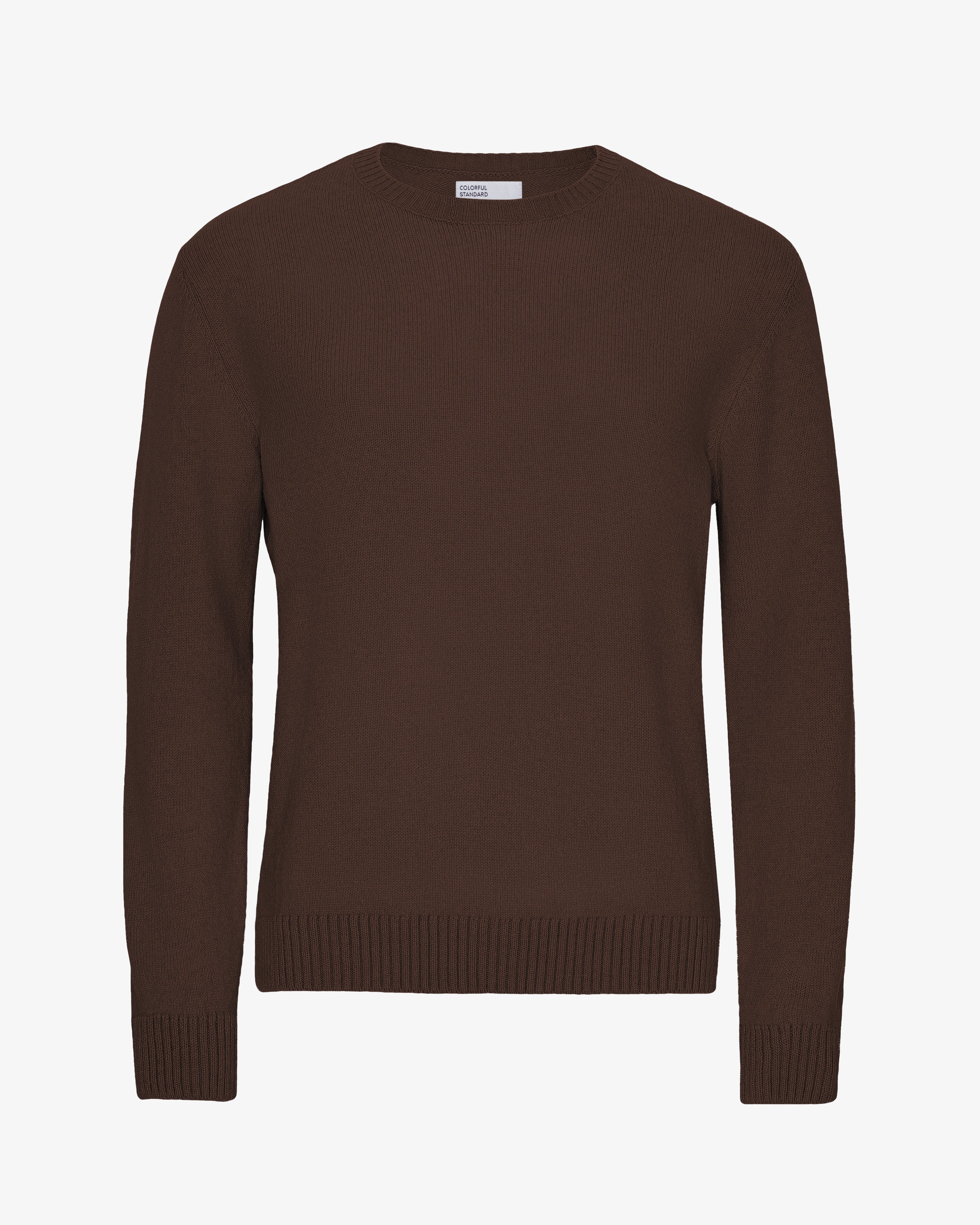 Premium Classic Merino Wool Crew Neck Sweater - Coffee Brown | Soft & Warm Winter Pullover for Men & Women | Perfect for Outdoor Activities & Casual Wear
