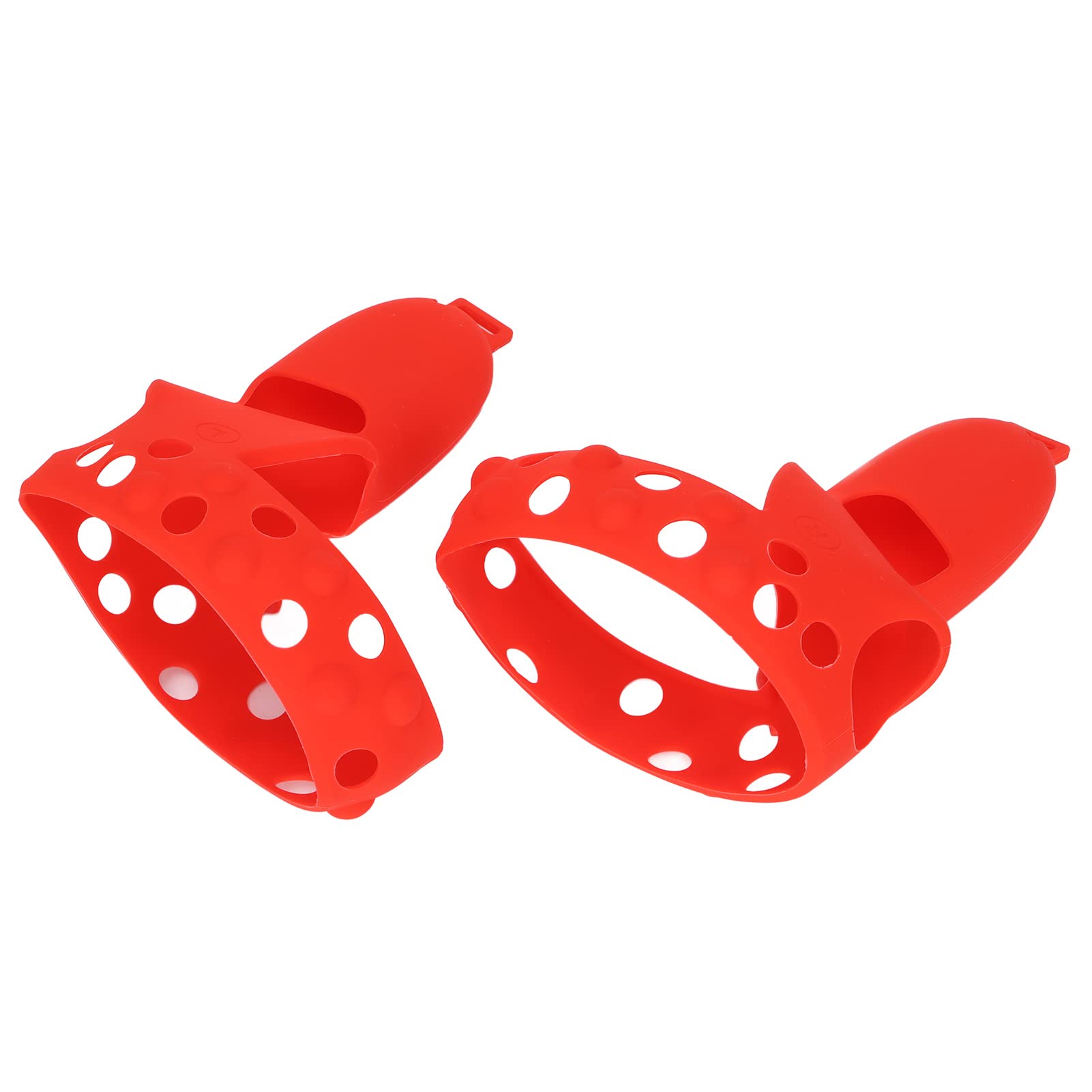 VR Joystick Controller Grip Cover - Anti-Slip Silicone, Adjustable & Comfortable for Oculus Quest 2 - Washable, Sweatproof (Red) - Perfect for Gaming, Fitness VR & Long Play Sessions